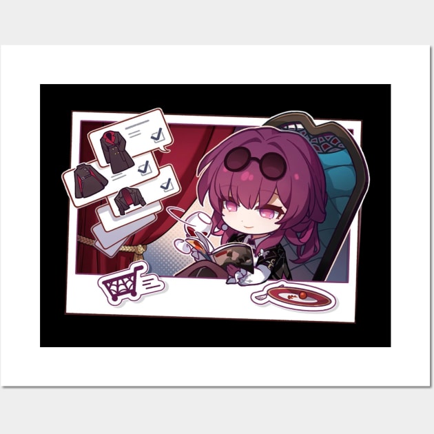 Honkai Star Rail Chibi Kafka Coats Wall Art by HoyoStan